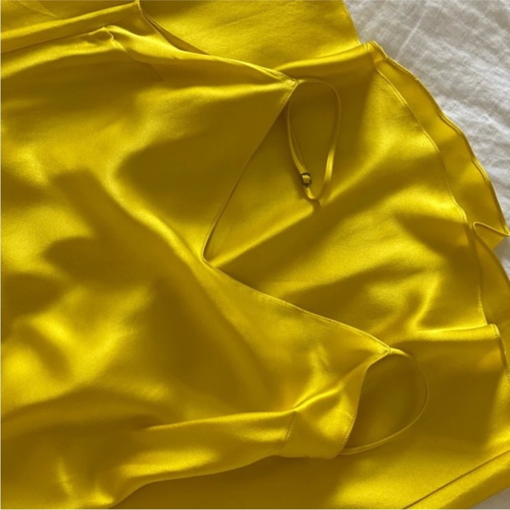 Dannijo yellow silk dress